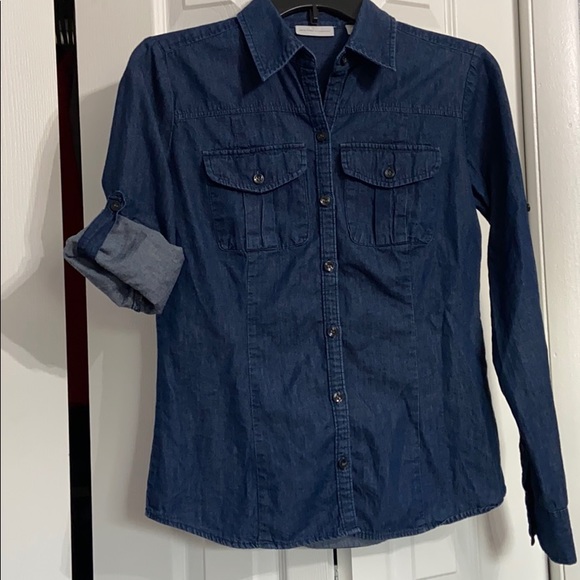 Jean Button Down Shirt - Picture 2 of 2